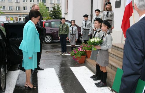 Prezydentową witali też harcerze z 29 DH "Pogodni" jjj